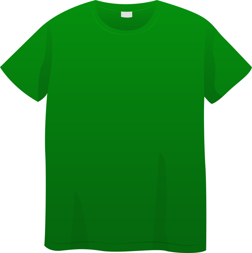 Green Plain T-shirt Front Mockup Design